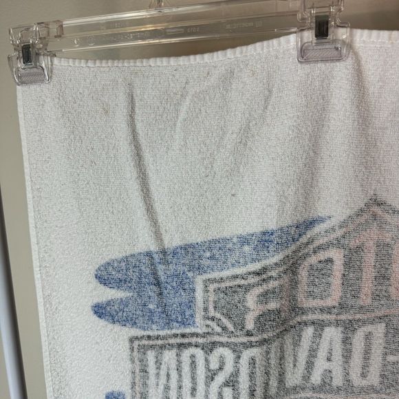 Vintage Harley Davidson Motorcycles Cotton Terrycloth Beach Towel - Picture 11 of 16